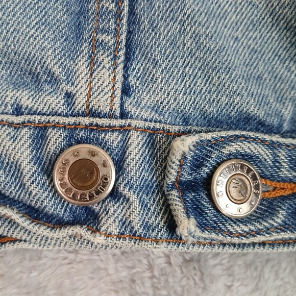 Vintage Men's Denim Blue Jean Jacket Size Large (Faded Tag) Made in USA - Picture 10 of 12